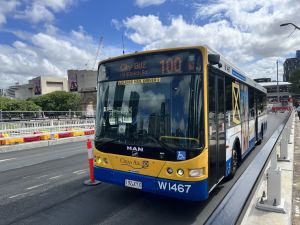 TFB1467 MAN 18.310 CNG departing Cultural Centre doing a 100 service.