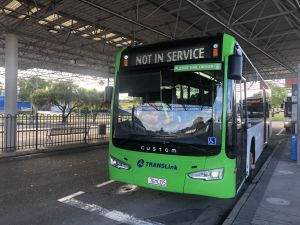 Clarks 70 Not In Service at Beenleigh Station.