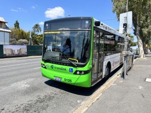 Thompson Bus Services 0126 at Bowen Hills Station.