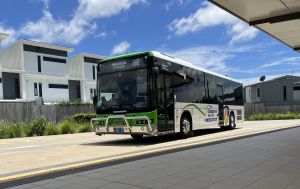 Kanagaroo Bus Lines 51 at North Lakes Station doing a 668 service to Narangba Station.