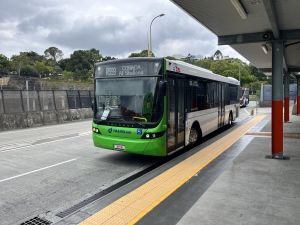 Caboolture Bus Lines 70 at Roma Street Busway doing Rail Replacement.