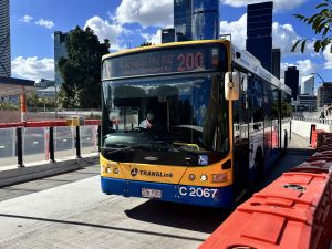 TFB2067 Volvo B7RLE arriving into Cultural Centre on a 200 service.