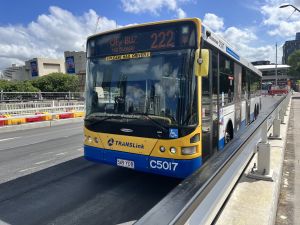 TFB5017 departing Cultural Centre Station on a 222 service.