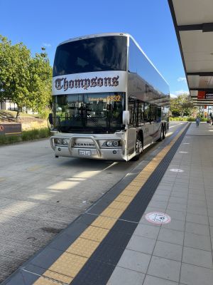 Thompson Bus Services 023GJT at North Lakes Station.