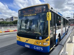 TFB1875 Volvo B7RLE departing Cultural Centre doing a 235 service.