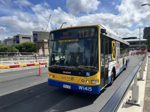 TFB1415 MAN 18.310 CNG departing Cultural Centre doing a 113 service.