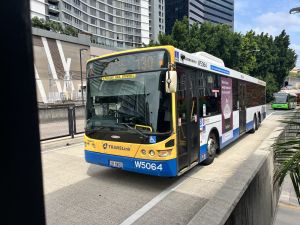 TFB5064 arriving into South Bank Busway Station on a 130 service.