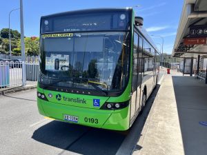 Mt Gravatt Bus Service 0193 at Petrie Station.