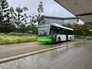 Thompson Bus Services 010GJT at North Lakes Station about to start a 679 service.