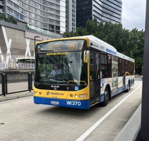 TFB1370 MAN 18.310 CNG arriving into South Bank Busway doing a 100 service.