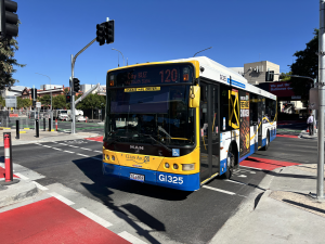 TFB1325 arriving into Cultural Centre doing a 120.