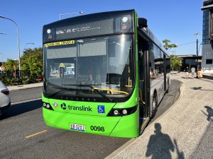 Transdev Capalaba 0098 at Geebung Station.