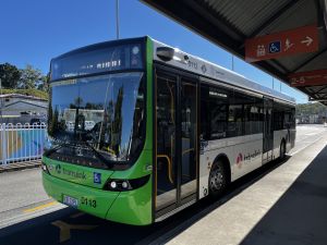 Kangaroo Bus Lines 0113 at Petrie Station.