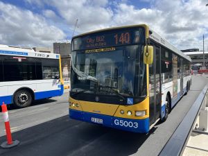 G5003 Scania K310UB 6x2 leaving Cultural Centre Station.