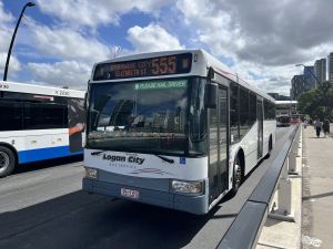 Clarks 95 leaving Cultural Centre doing a 555 service.